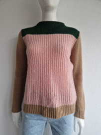 Scotch & Soda trui. Maat S. Roze/bruin/groen.