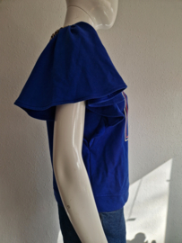 lisabetta Franchi statement sweater. IT. maat 44. Kobaltblauw