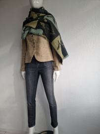 Kenzo shawl. Wol/bloemenprint.