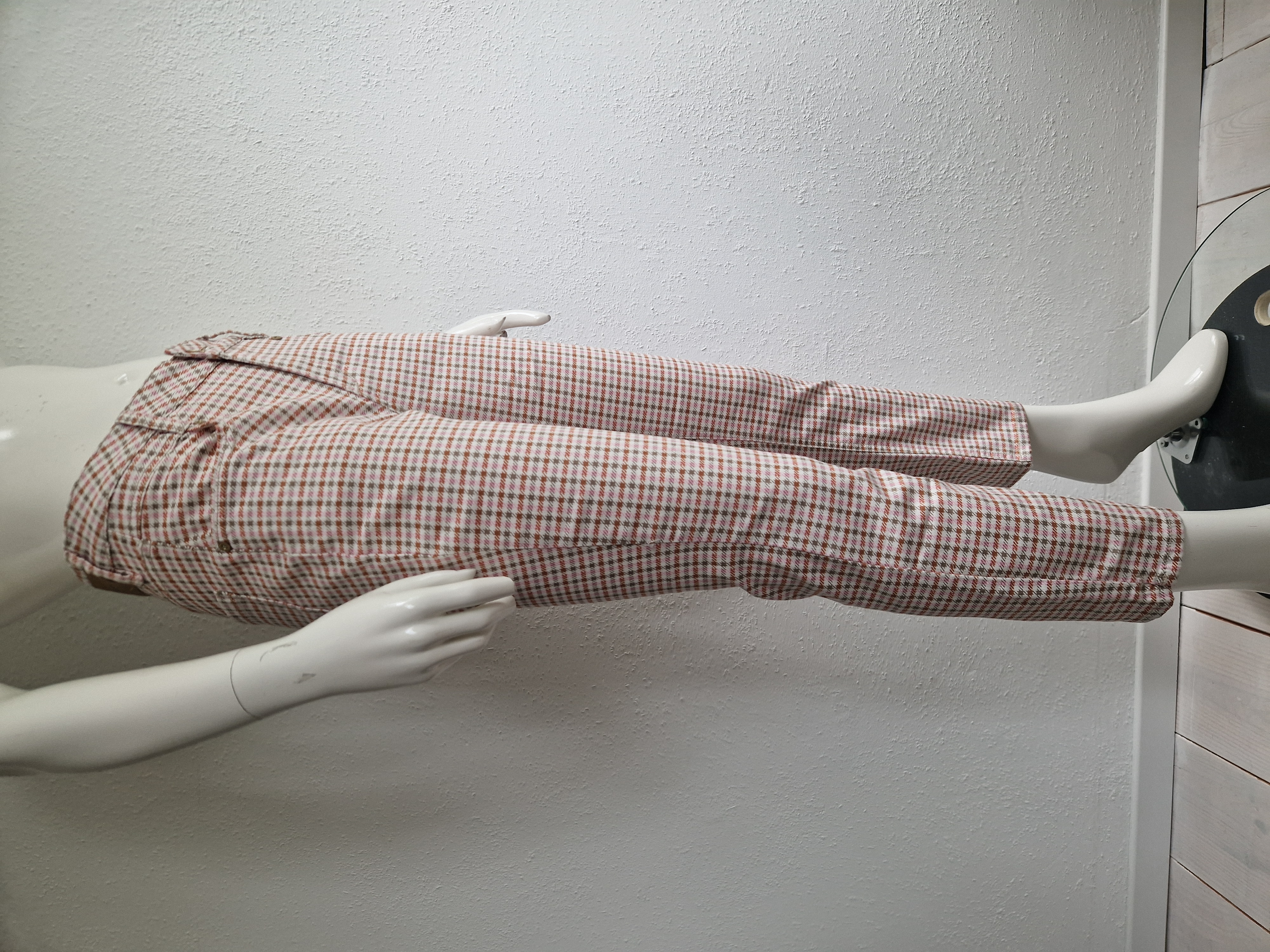 Red Button cropped pantalon. Maat 38, Pied de poule.