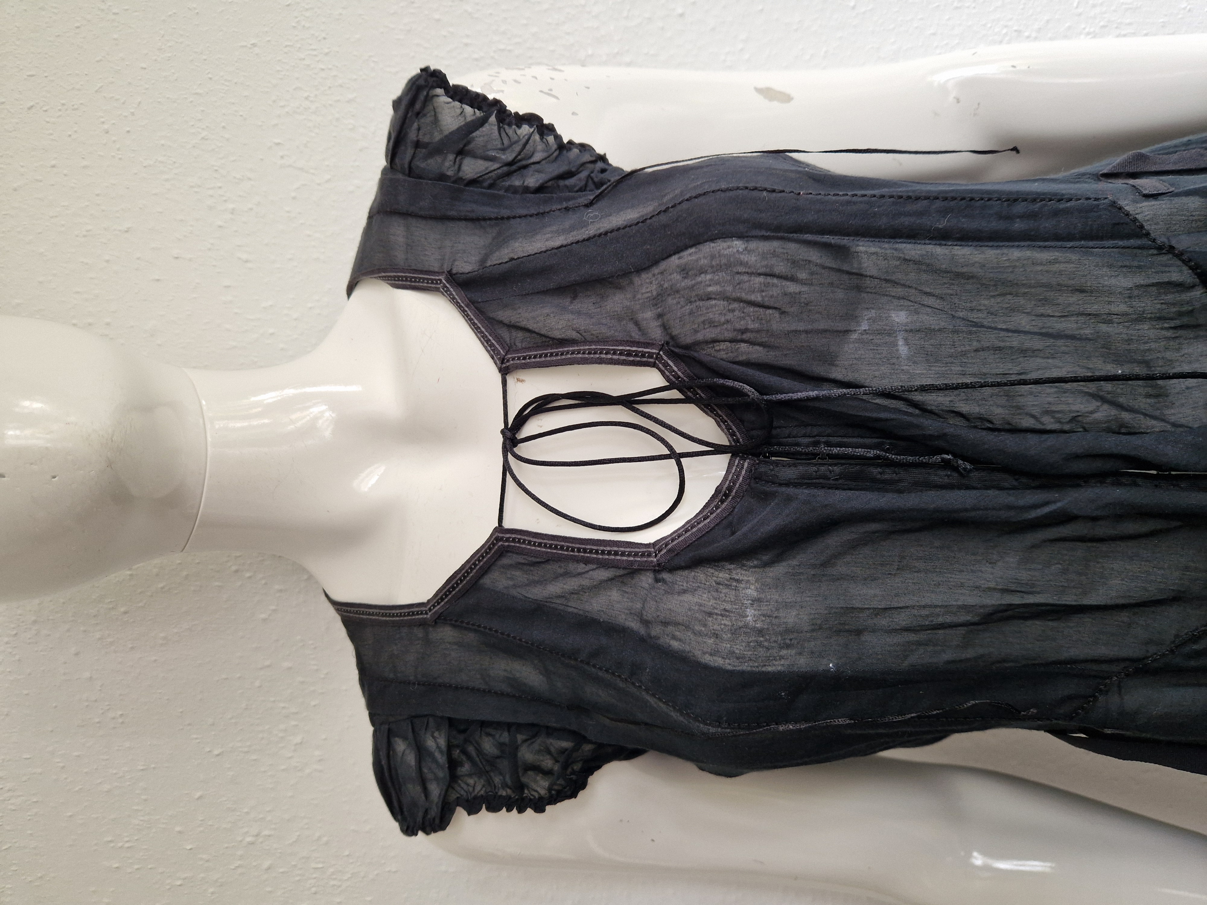 Le Jean de Marithé & Francois Girbaud top. Maat 38, Zwart