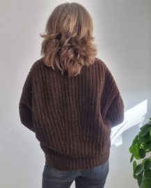 Babaa vest. Maat M. Bruin/wol.