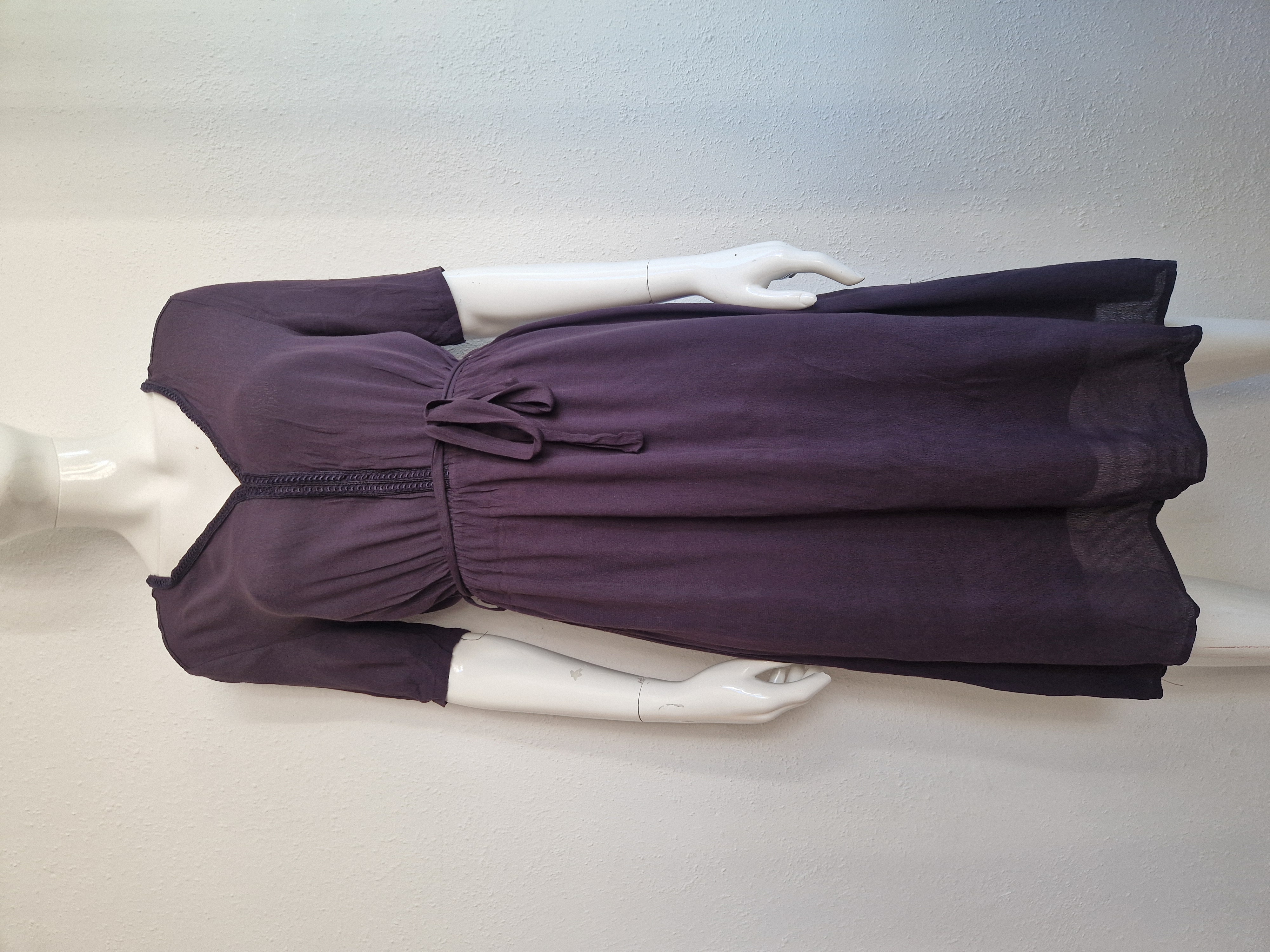Artlove jurk. Maat 38, Aubergine.