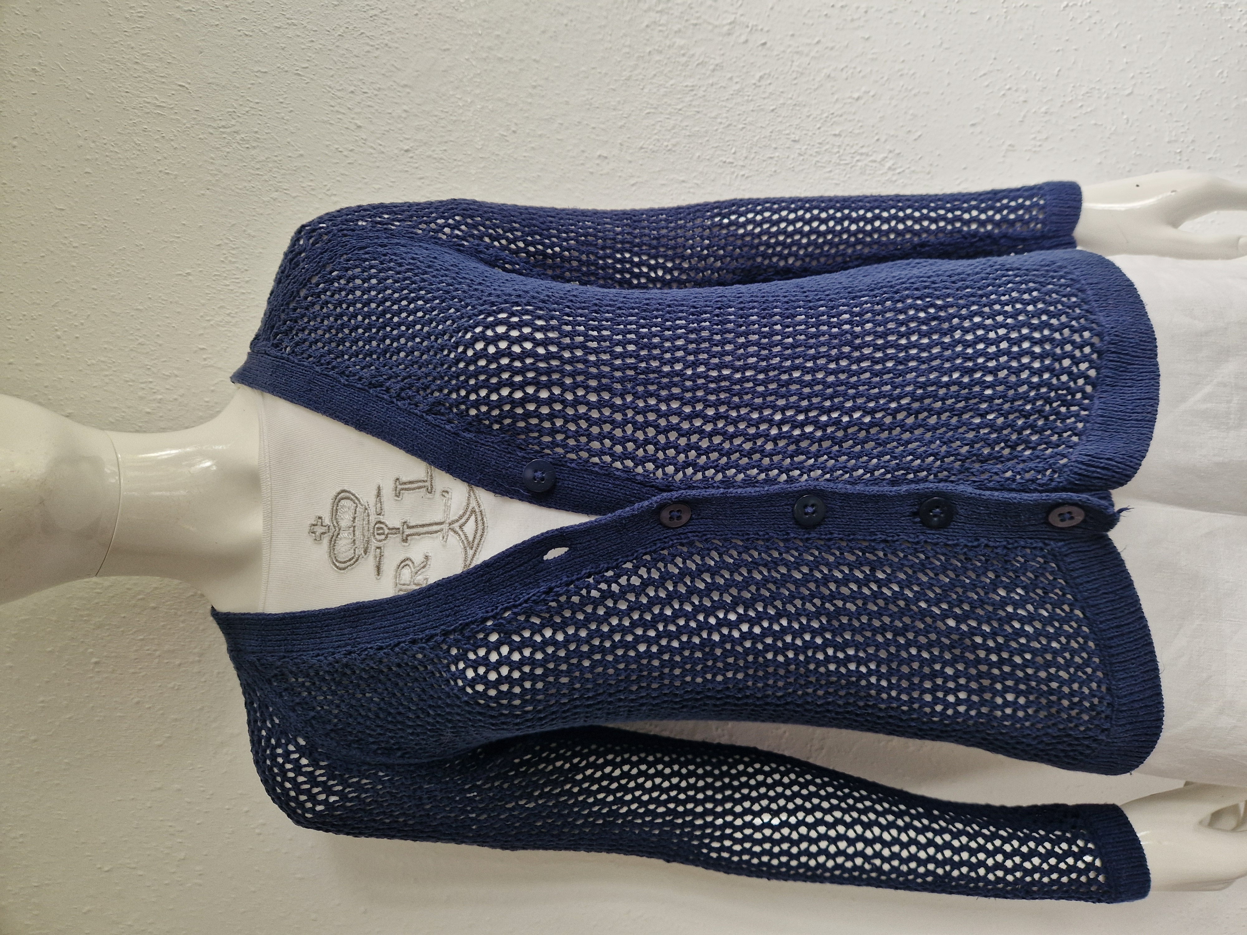 Luisa Cerano vest. Maat 36/38, Blauw.