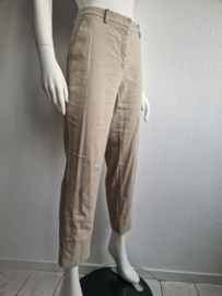 Cambio cropped pantalon. Maat 40, Beige/linnen.