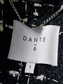 Dante 6 Pearson double breasted blazer. Maat 1, Zwart.