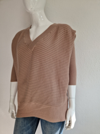 City Chic pullover. Maat 14, Lichtbruin.
