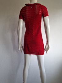 Twin Set jurk (2 piece). Maat 34. Rood.