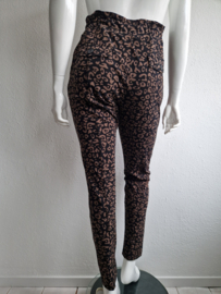 Mi Piace pantalon. Maat XXL. Zwart/bruin.