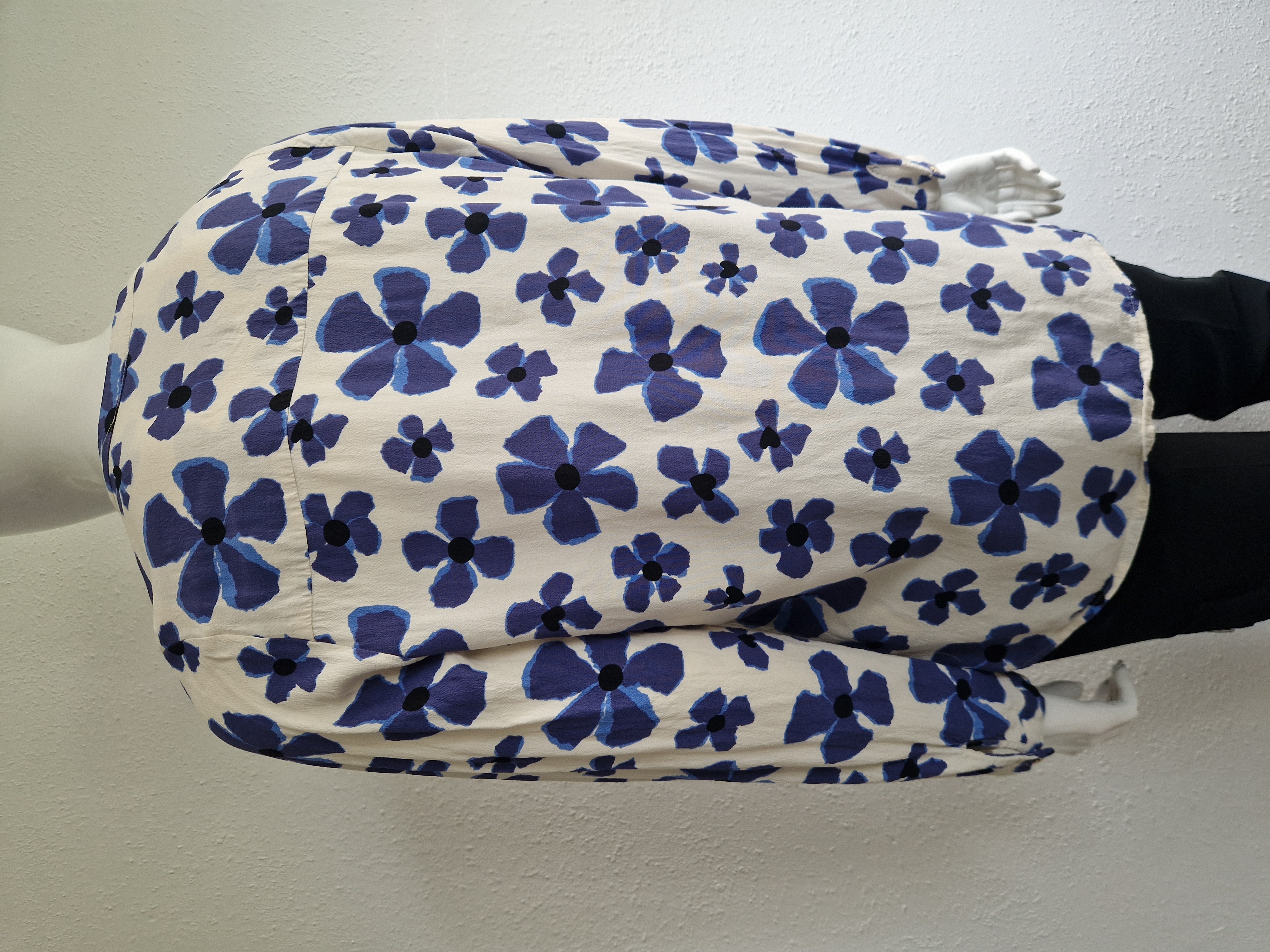 Fabienne Chapot Sunset blouse. Maat 42, Crème/blauw.