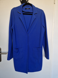 Opus blazer Helen Structure. Maat 40, Blauw.