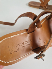 K.Jacques Saint-Tropez leren sandalen | maat 40 |