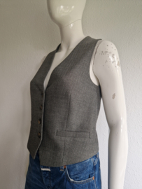 Summum gilet Herringbone. Maat S. Grijs.