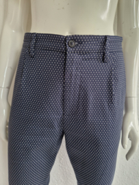 Zenggi cropped pantalon. Maat 2, Donkerblauw.