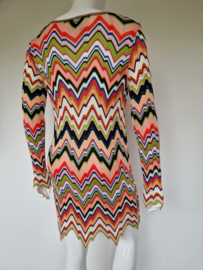 Marc Cain kleurrijke zigzag tuniek/jurk. Maat N3