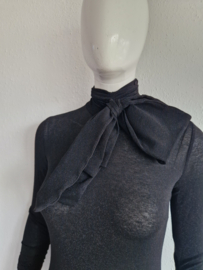 Elisabetta Franchi bodysuit. Maat 38, Zwart/strik.