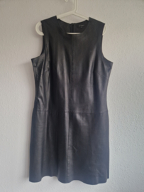 Marc O'Polo jurk. Maat 40, Zwart/lamsleer.