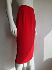 Edgar Vos midi rok. Maat 38, Rood.