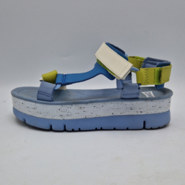 Camper sandalen. Maat 37, Blauw/lime/leer.