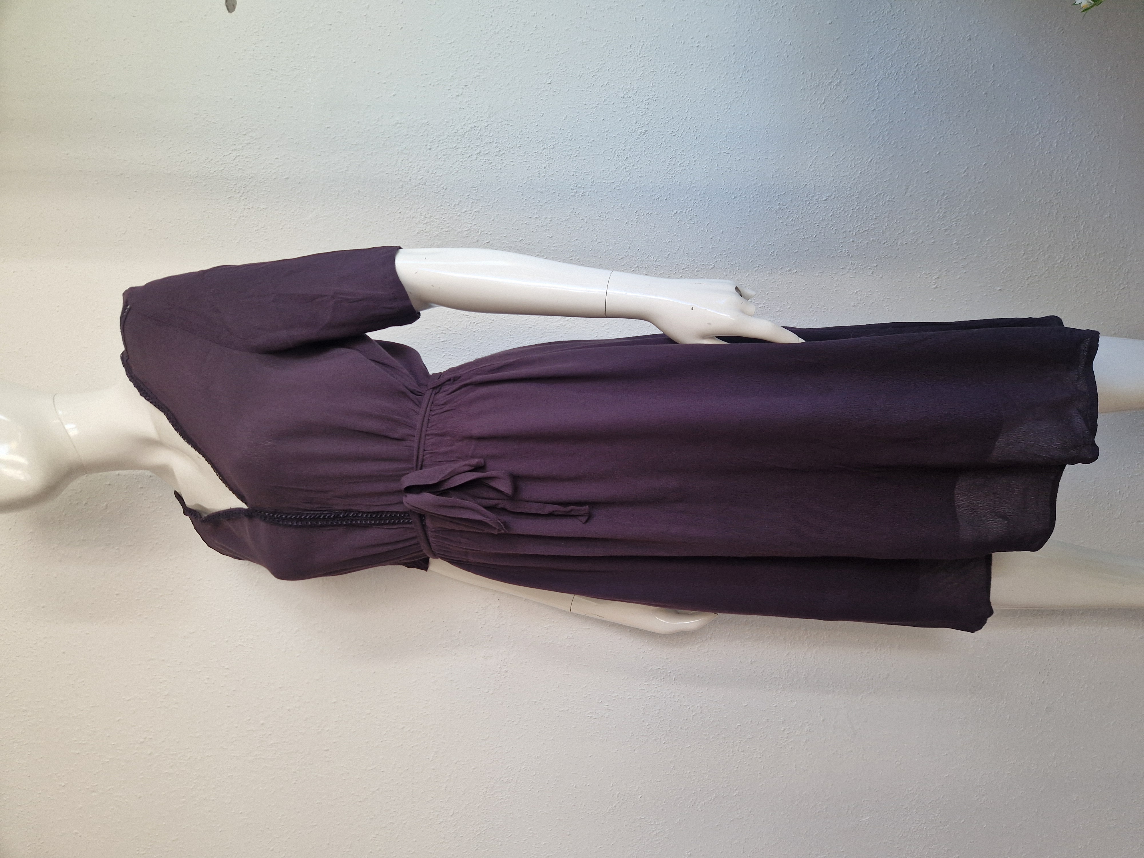 Artlove jurk. Maat 38, Aubergine.