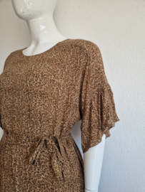 Yaya jurk. Maat 42/44 Bruin/print.