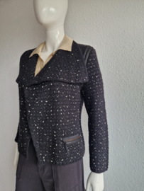 Luisa Cerano vest. Maat 38/40, Zwart/wol.