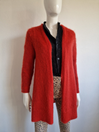 Luisa Cerano vest. Maat 40,Rood/mohair