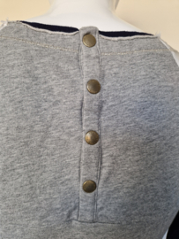 Anna Blue jurk. Maat 42, Grijs/zwart