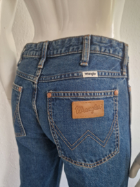 Wrangler flared jeans Wanderer. Maat 26/32, Blauw.