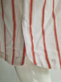Oilily jurk Dreux. Maat 40, Wit/rood gestreept.