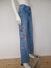 Angels jeans. Maat 40, Blauw/ borduursels.