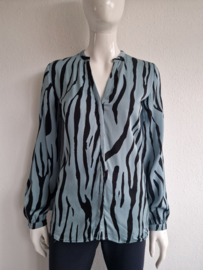Fabienne Chapot blouse. Maat 36. Zebraprint.