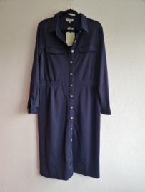 Ivy Beau doorknoopjurk. Maat 44, Blauw.