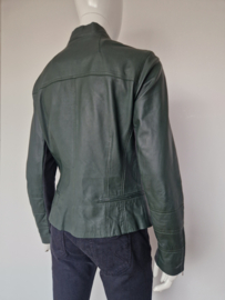 Ginger jasje. Maat 38/40. Donkergroen/leer.