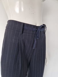 Cambio Kassia pantalon off black krijtstreep maat 40