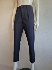 Zenggi cropped pantalon. Maat 2, Donkerblauw.