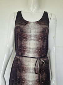 Summum maxi dress. Mt. S. Bruin/crème/print.