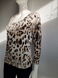Eva & Claudi vest. Maat L. Dierenprint/zijde.