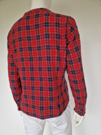 King Louie blouse. Maat 42, Rood/tartan ruit.