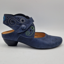 Think! Aida pumps. Maat 39,5. Blauw/leer.