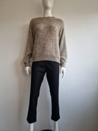 Zenggi cropped pantalon. Maat 2, Zwart.