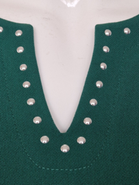 Caroline Biss jurk. Maat 38. Groen/studs.