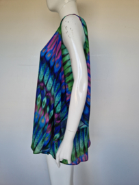 Cyell tuniek. Mt. M. Blauw/groen, roze. (beachwear)