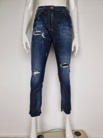 Elisabetta Franchi jeans. Mt. 26, Blauw/ damaged.