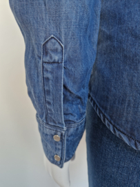 7 For All Mankind denim blouse.Maat S. 100% lyocell/blauw