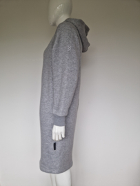 Sneakerdresses hoodie jurk | Maat L | Grijs |