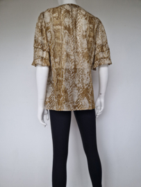 Summum Woman blouse top. Maat 40. Crème/goud.