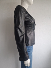 Armani Collezioni blazer. IT. Maat 42, Zwart/leer.