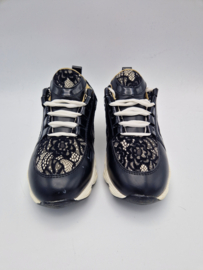 Twinset Milano sneakers. Maat 38, Zwart/kant.