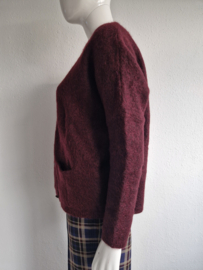 Scotch & Soda vest. Maat 2. Wijnrood/ mohair.